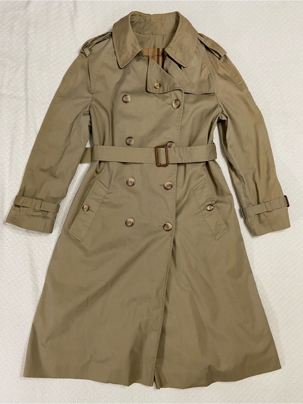 Vintage Forecaster of Boston Women’s Khaki Trench Coat with Belt